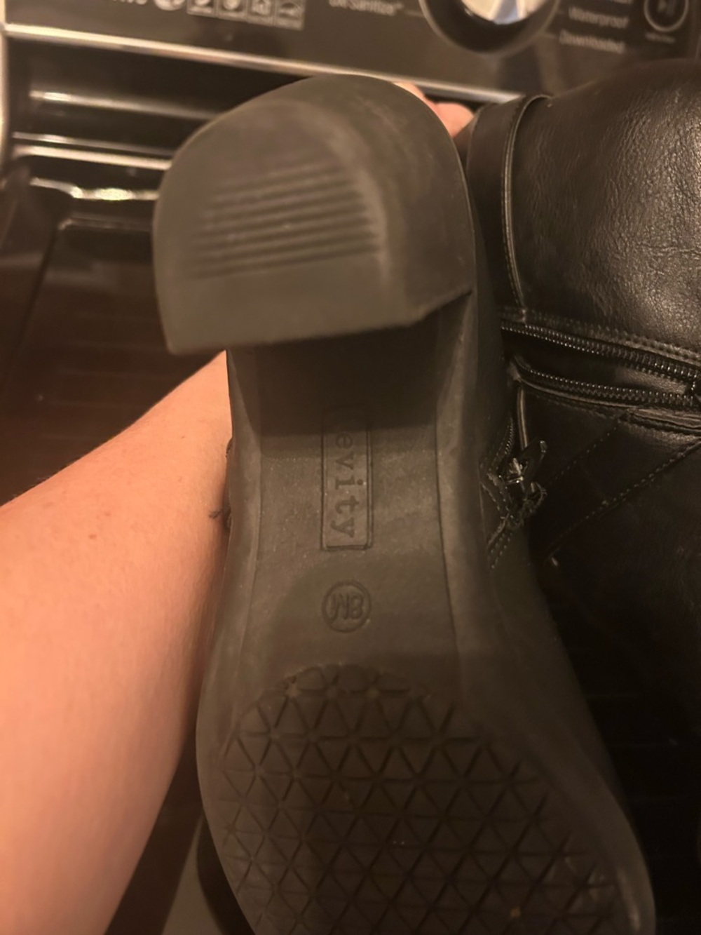 Levity Black Ankle Booties - Picture 8 of 8